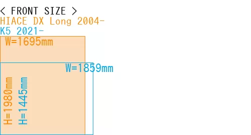 #HIACE DX Long 2004- + K5 2021-